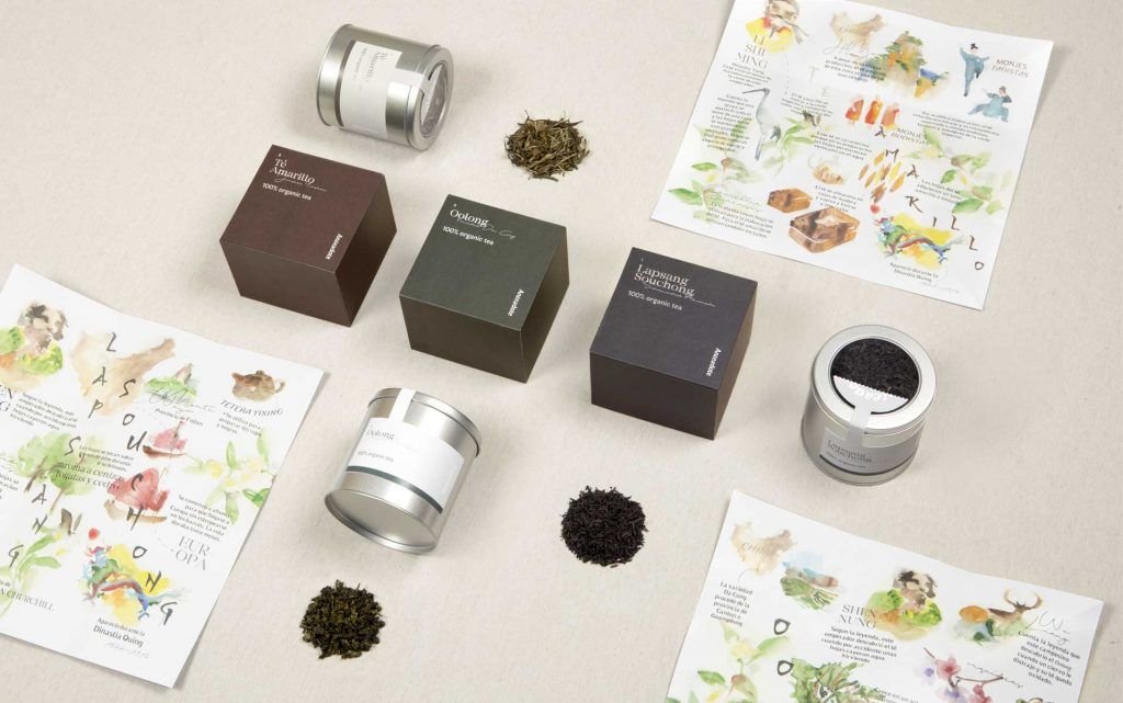 diseño de packaging de alimentación para té